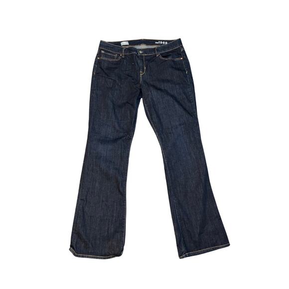 Gap 1969 Women Jeans Denim Pants Size 34L Sexy Bootcut Flare Leg Western Cowgirl - Picture 1 of 4